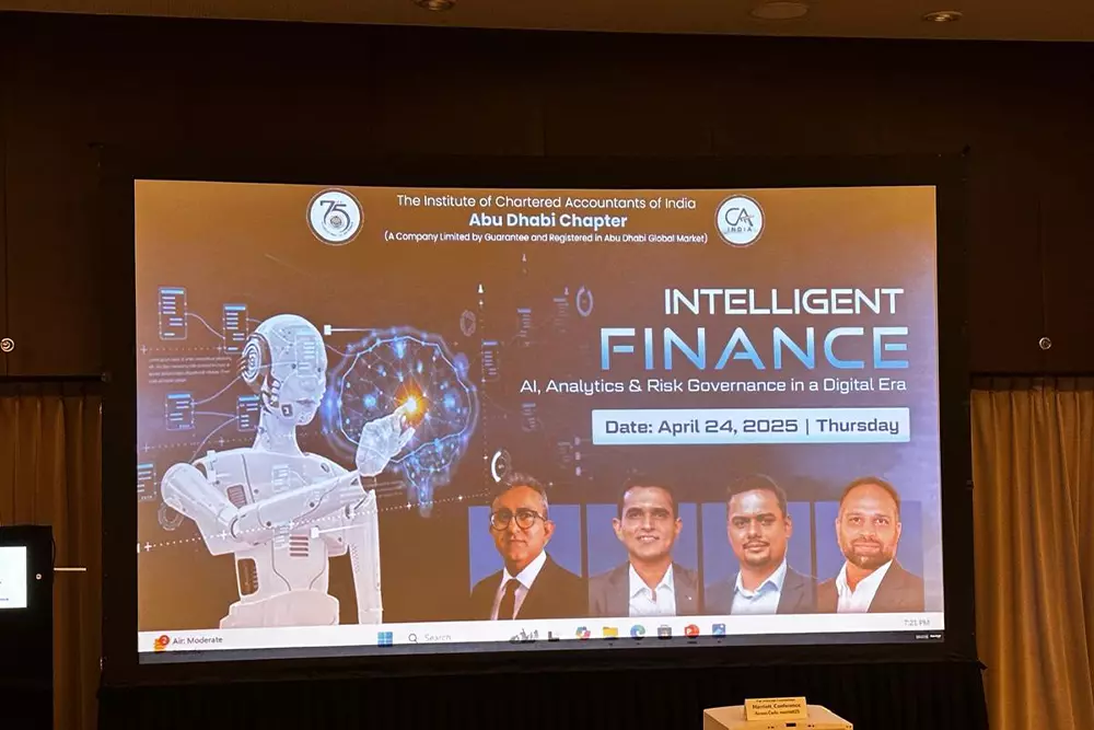 Speaker at Intelligent Finance, Abu dhabi Chapter, Dhananjay N